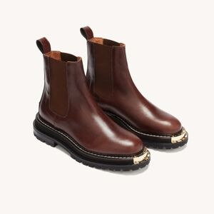 Sandro Paris  Dark Brown‎ Leather Boots